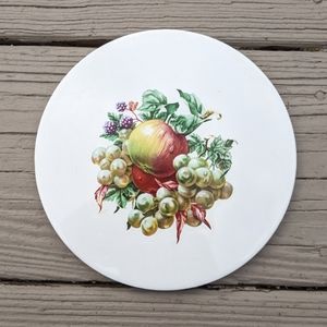 Ceramic Fruit Art Coaster Made in England